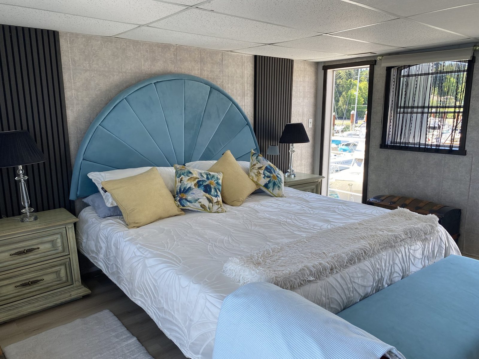 Master bedroom with king bed